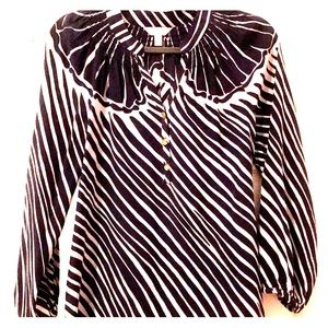 Lilly Pulitzer Blue & White Elsa Top